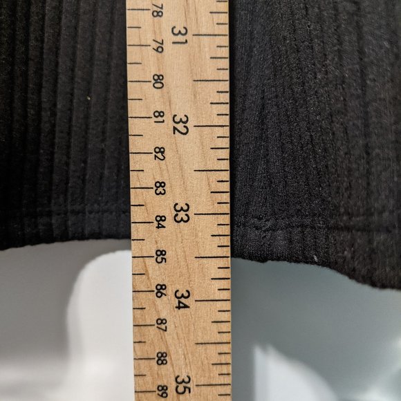 Forever 21 Black Ribbed T-shirt Dress - Picture 7 of 7